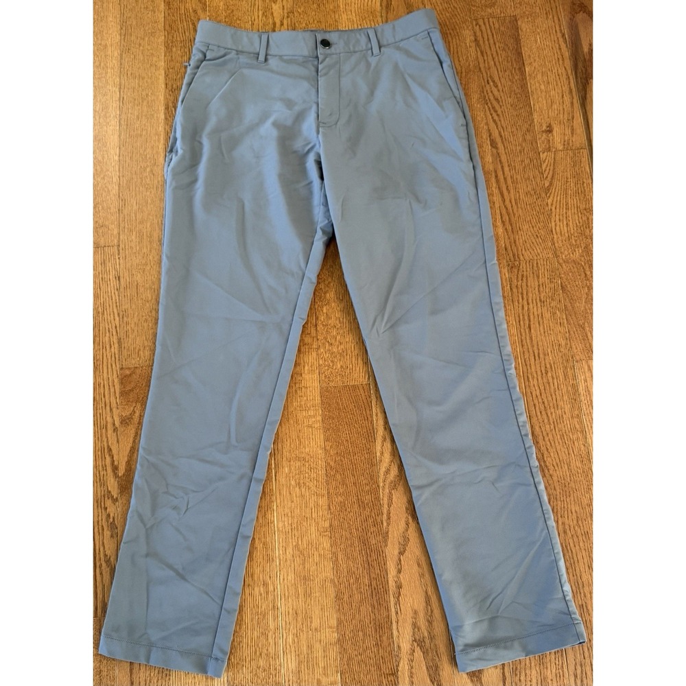 Banana Republic Mens 32x32 Traveler Pant Gray Stretch Performance QuickDry Chino - Picture 1 of 9